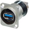 Reverzná USB-priechodka 2.0 zásuvka, vstavateľná priechodka NAUSB3 Neutrik Množstvo: 1 ks; NAUSB3 Reverzná USB-priechodka 2.0 zásuvka, vstavateľná priechodka NAUSB3 Neutrik Množstvo: 1 ks; NAUSB3