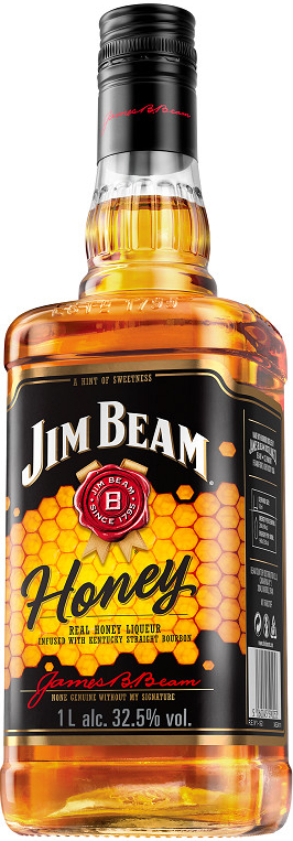 Jim Beam Honey 32,5,% 1 l (čistá fľaša)
