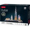 CUBICFUN Svietiace 3D puzzle CityLine panorama: Dubaj 182 dielikov CUBICFUN Svietiace 3D puzzle CityLine panorama: Dubaj 182 dielikov