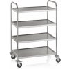 Servírovací vozík 4 police 85 x 53 x 125 cm 100027501 Servírovací vozík 4 police 85 x 53 x 125 cm 100027501
