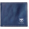 Bullcaptain elegantná kožená peňaženka Marcien BULLCAPTAIN QB032s1 modrá