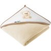 Akuku osuška 100x100 bežová s medvedíkom Akuku osuška 100x100 bežová s medvedíkom