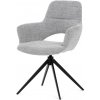 Autronic DCH-D1320 GREY2 Stolička jedálenská, šedá látka, 360 ° vratný mechanizmus, čierny kov Autronic DCH-D1320 GREY2 Stolička jedálenská, šedá látka, 360 ° vratný mechanizmus, čierny kov