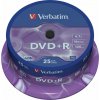 Verbatim 43500 DVD+R cakebox 25 4.7GB 16x matte silver Verbatim 43500 DVD+R cakebox 25 4.7GB 16x matte silver