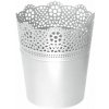 PROSPERPLAST Kvetináč s krajkou LACE biely 11,2 cm