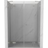 Mexen Lunar Duo sprchové dvere výklopné 150 cm, transparentné, brúsený nikel - 834D-150-000-97-00 Mexen Lunar Duo sprchové dvere výklopné 150 cm, transparentné, brúsený nikel - 834D-150-000-97-00