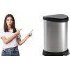 Curver Kôš DECO BIN 15 l, strieborný/čierny, na odpad, s pedálom Curver Kôš DECO BIN 15 l, strieborný/čierny, na odpad, s pedálom