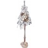 Vianočná dekorácia stromčeka Exclusive na kmienku v bielom farebnom prevedení a zasneženým efektom 135 cm 44525 Vianočná dekorácia stromčeka Exclusive na kmienku v bielom farebnom prevedení a zasneženým efektom 135 cm 44525