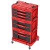 QBRICK PATROL Box QBRICK® System ONE Workshop Red - Cart, 3x Toolbox, 4 dielna sada boxov na náradie QBRICK PATROL Box QBRICK® System ONE Workshop Red - Cart, 3x Toolbox, 4 dielna sada boxov na náradie