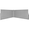 Zatahovací postranní markýza/zástěna 160 x 600 cm šedá Šedá 42180 Zatahovací postranní markýza/zástěna 160 x 600 cm šedá Šedá 42180