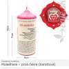 Čakrová sviečka 1. Muladhara – prvá čakra (koreňová) Čakrová sviečka 1. Muladhara – prvá čakra (koreňová)