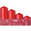 Bolsius Pillar Advent Vianoce 60 / 80 / 100 / 120 x 48 mm 4 ks Bolsius Pillar Advent Vianoce 60 / 80 / 100 / 120 x 48 mm 4 ks