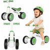 KIK Trike Fix Tiny V2 4-kolesový odrážadlo, biely a zelený