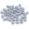 Sklenené voskové perly Ø6 mm strieborná 50g Sklenené voskové perly Ø6 mm strieborná 50g