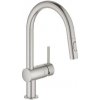 Grohe Minta - Drezová batéria s výsuvnou spŕškou, supersteel 32321DC2 Grohe Minta - Drezová batéria s výsuvnou spŕškou, supersteel 32321DC2
