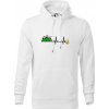 EKG z hôr na pivo - Mikina pánska Cape s kapucňou - L ( Biela ) EKG z hôr na pivo - Mikina pánska Cape s kapucňou - L ( Biela )