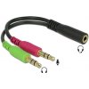 DeLOCK 65459 audio kabel 0,012 m 3.5mm 2 x 3.5mm Černá DeLOCK 65459 audio kabel 0,012 m 3.5mm 2 x 3.5mm Černá