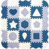 Penové puzzle podložka ohrádka Milly Mally Jolly 3x3 Shapes Blue Penové puzzle podložka ohrádka Milly Mally Jolly 3x3 Shapes Blue
