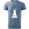 Yoga Llamaste - Klasické pánske tričko vyššej gramáže - L ( Denim ) Yoga Llamaste - Klasické pánske tričko vyššej gramáže - L ( Denim )