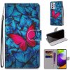 Knižkové puzdro Trendy Cross case Červený motýľ – Samsung Galaxy A52 / A52 5G / A52s 5G Knižkové puzdro Trendy Cross case Červený motýľ – Samsung Galaxy A52 / A52 5G / A52s 5G