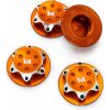 HOBBYTECH Hliníkové matice kolesa 17 mm oranžové, 4 ks HOBBYTECH Hliníkové matice kolesa 17 mm oranžové, 4 ks
