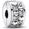 Klip PANDORA Nekonečné trblietavé srdcia 792235C01 Klip PANDORA Nekonečné trblietavé srdcia 792235C01