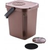Denox Active odpadkový kôš na organický odpad 10 l, hnedý