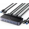 Ugreen KVM přepínač CM664 přepínač 3xUSB-A, 2xUSB-B, 2xUSB-C, 3xHDMI, micro USB černý Ugreen KVM přepínač CM664 přepínač 3xUSB-A, 2xUSB-B, 2xUSB-C, 3xHDMI, micro USB černý
