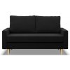 Dvojmiestna pohovka BLANK Comfort rozkladacia, čierna Dvojmiestna pohovka BLANK Comfort rozkladacia, čierna
