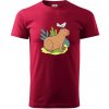 Kapybara a vtáčik - Klasické pánske tričko vyššej gramáže - 2XL ( Marlboro červená ) Kapybara a vtáčik - Klasické pánske tričko vyššej gramáže - 2XL ( Marlboro červená )