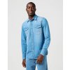 Wrangler Western džínová košeľa 112362744 mid light wash