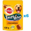 PEDIGREE Tasty Bites Chewy Cubes 6× Maškrta s kuracím mäsom pre psov 130 g