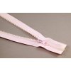 Deliteľný kostený zips - dĺžka (30 - 95 cm) - rôzne farby 40 cm Svetloružová s okrúhlym jazdcom Deliteľný kostený zips - dĺžka (30 - 95 cm) - rôzne farby 40 cm Svetloružová s okrúhlym jazdcom