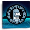 Sablio Obraz Futurama Bender Štvrtá dimenzia - 50x50 cm Sablio Obraz Futurama Bender Štvrtá dimenzia - 50x50 cm