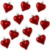 Vianočné srdiečka na zavesenie 10 ks Vianočné srdiečka na zavesenie 10 ks