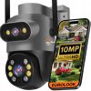 DVOJITÁ VONKAJŠIA OTOČNÁ WIFI KAMERA 10MPX ULTRA HD MIKROFÓN FUNKCIE AI DVOJITÁ VONKAJŠIA OTOČNÁ WIFI KAMERA 10MPX ULTRA HD MIKROFÓN FUNKCIE AI