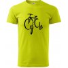 Cycle bicykel - Klasické pánske tričko vyššej gramáže - L ( Limetková ) Cycle bicykel - Klasické pánske tričko vyššej gramáže - L ( Limetková )