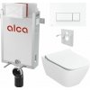 Sada Alcadrain pre montáž na stenu, toaleta Smyle Sq., sedadlo s tlačidlom, lesklá biela M570 KAE164 1 set Sada Alcadrain pre montáž na stenu, toaleta Smyle Sq., sedadlo s tlačidlom, lesklá biela M570 KAE164 1 set