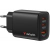 Verbatim Essentials GaN Charger 65W 2xUSB-C/1xUSB-A schwa. 32352 Verbatim Essentials GaN Charger 65W 2xUSB-C/1xUSB-A schwa. 32352