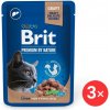 Brit Premium Cat Sterilised Liver 3 x 100 g