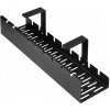 Organizér na káble Calen, čierny, kovový, montáž na skrutky, 50x11,5x10 cm Organizér na káble Calen, čierny, kovový, montáž na skrutky, 50x11,5x10 cm