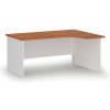 Rohový kancelársky písací stôl PRIMO WHITE, 160x120 cm, pravý, biela/čerešňa Rohový kancelársky písací stôl PRIMO WHITE, 160x120 cm, pravý, biela/čerešňa