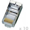 Konektor RJ45 STP Cat5e 8p8c 10 ks, pro drát 4126 Konektor RJ45 STP Cat5e 8p8c 10 ks, pro drát 4126