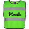 Korntex reflexná vesta s reflexným nápisom zelená