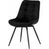 Jídelní židle, černá, hladká látka, HC-T1130 BK2 Jídelní židle, černá, hladká látka, HC-T1130 BK2