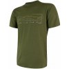 Pánske tričko kr.rukáv SENSOR MERINO ACTIVE TRACK safari green S Pánske tričko kr.rukáv SENSOR MERINO ACTIVE TRACK safari green S