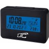 Budík s teplomerom LTC, rádiom riadený, čierny. Budík s teplomerom LTC, rádiom riadený, čierny.