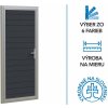 Vedľajšie vchodové dvere ETILA G-DOOR | pruhovaný panel | bežné farby Vedľajšie vchodové dvere ETILA G-DOOR | pruhovaný panel | bežné farby