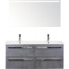 Kúpeľňová zostava Sanox Seville keramika zrkadlo 120 cm antracit s LED Kúpeľňová zostava Sanox Seville keramika zrkadlo 120 cm antracit s LED