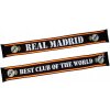 Real Madrid FC Šál Real Madrid FC, čierna, 132x17 cm Real Madrid FC Šál Real Madrid FC, čierna, 132x17 cm